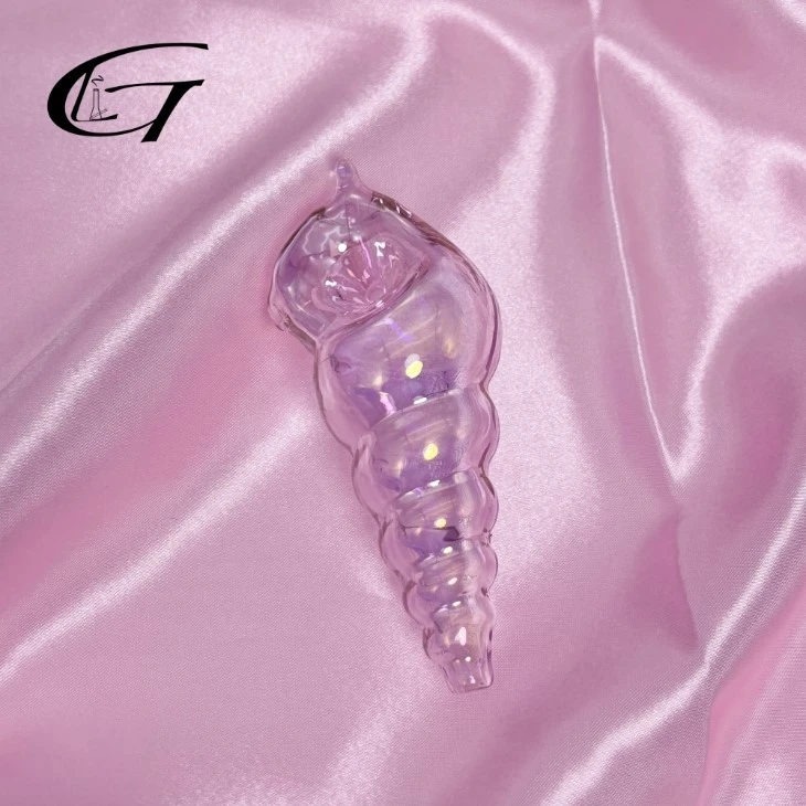 pink conch glass hand pipe pink conch glass hand pipe